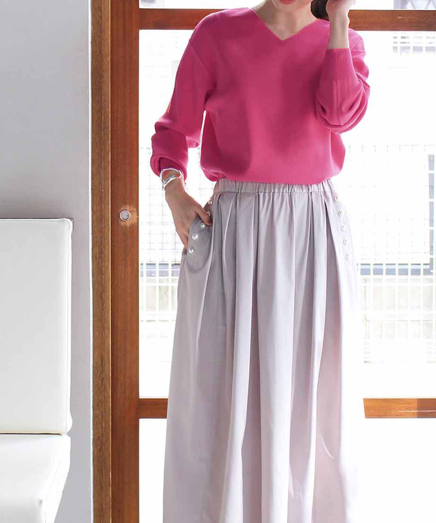 前後2way ベーシックニット SNOWY | AND ON JIONE STORE（アンドオン